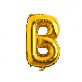 Balo Letra B Dourado 16 Polegadas