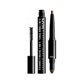 Kit para Sobrancelha Nyx Brow Pencil 3 em 1 08 Ash Brown