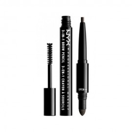 Kit para Sobrancelha Nyx Brow Pincel 3 em 1 10 Black