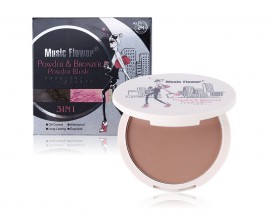 Powder & Bronzer Music Flower 3-Cores em 1