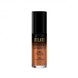 Base Corretivo Milani CONCEAL + PERFECT 14 Golden Toffee