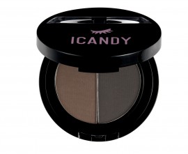 Sombra Para Sobrancelhas Icandy Brow-tiful DUO Dark Chocolate #03/ Chocolate Chips #04