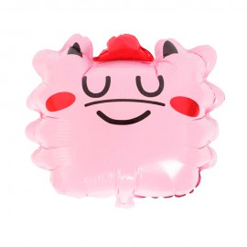 Balo para Festas Quadrado Cartoon Comic Face Rosa