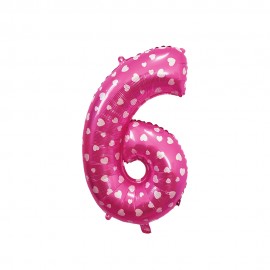 Balo Nmero 6 Pink 16 Polegadas