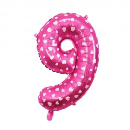 Balo Nmero 9 Pink 16 Polegadas