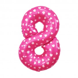 Balo Nmero 8 Pink 32 Polegadas