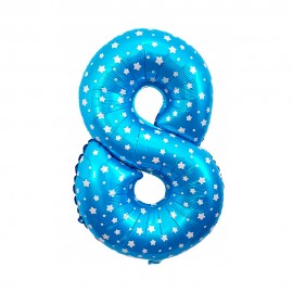 Balo Nmero 8 Azul 16 Polegadas
