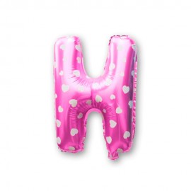 Balo Letra H Pink 16 Polegadas