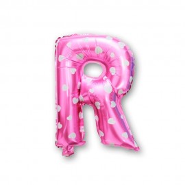 Balo Letra R Pink 16 Polegadas