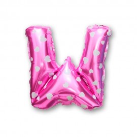 Balo Letra W Pink 16 Polegadas