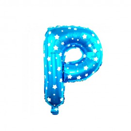Balo Letra P Azul 16 Polegadas