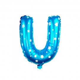 Balo Letra U Azul 16 Polegadas