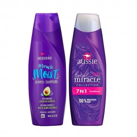 Kit Aussie Shampoo Moist + Condicionador Total Miracle 7n1 360ml