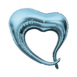 Balo para Festas Corao YSBLD31 Azul Claro