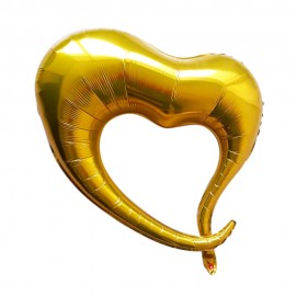 Balo para Festas Corao YSBLD31 Dourado