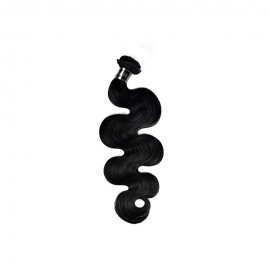 Cortina de Cabelo Brazilian com Ondas 14 Polegadas Preto