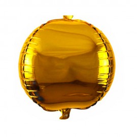 Balo para Festas Esfera 3D Dourada