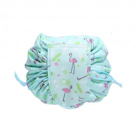 Neceser Desmontvel com Cordo Verde/Estampa Flamingo