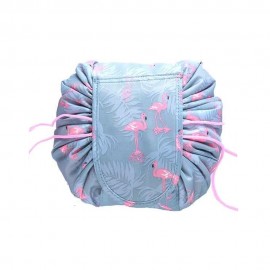 Neceser Desmontvel com Cordo Cinza/Estampa Flamingo
