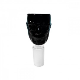Tigela de Vidro Herb BW-045 Head Man Black 18mm