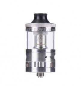 Atomizador Steam Crave Supreme V2 RTDA Silver + Kit de Extenso de 8ml