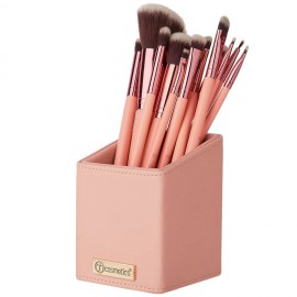 Kit de Pincis BH Cosmetics com Estojo Cuadrado Rosa 12pcs