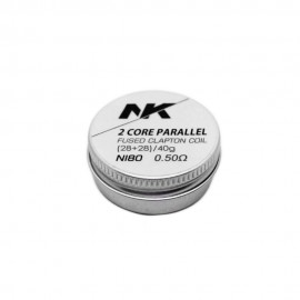 Resistncia NK 2 Core Parallel Fused Clapton NI80 0.50 Ohm