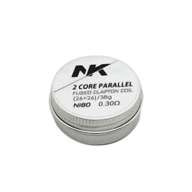 Resistncia NK 2 Core Parallel Fused Clapton NI80 0.30 Ohm