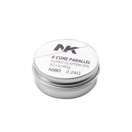 Resistncia NK 6 Core Parallel Fused Clapton NI80 0.24 Ohm