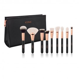 Kit de Pincis Iconic London 9pcs com Estojo