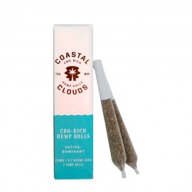 Cigarro de Flor de CBG Coastal Cloud Pr-enrolado Sativa Dominant 126mg 2 Unidades