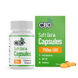 Cpsulas de Gel CBDFX 750mg 30 unidades