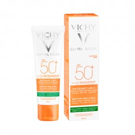 Protetor Solar Vichy Capital Soleil Mattifying 3 em 1 SPF50+ 50ml