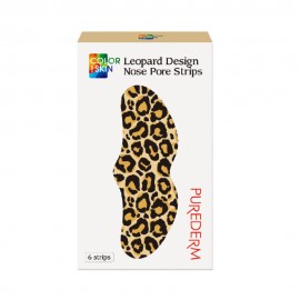 Tiras para Nariz Purederm COLOR!SKIN Leopard Design 6pcs