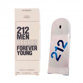 Tester Perfume Carolina Herrera 212 Men Heroes Forever Young EDT Masculino 90ml