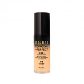 Base Corretivo Milani Conceal + Perfect 2-In-1 02 Natural