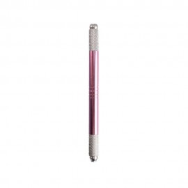 Caneta de Microblading Ponta Dupla Rosa