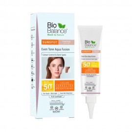 Protetor Solar Creme Bio Balance Even tone Aqua Fusion Tinted SPF 50+ 40ml