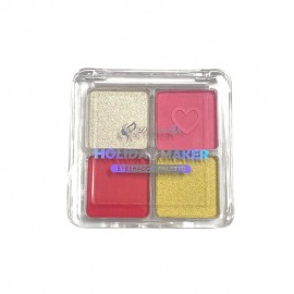 Mini Paleta de Sombras D'Hermosa Holiday Maker HJ013 03 Cores