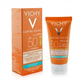 Protetor Solar Facial Vichy Capital Soleil SPF50 BB Toque Seco com Cor 50ml