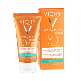 Protetor Solar Facial Vichy Soleil Toque Seco SPF30 Antibrilho 50ml
