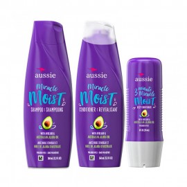 Kit  Aussie Miracle Moist Abocado Shampoo + Condicionador 360ml + Mscara 236ml