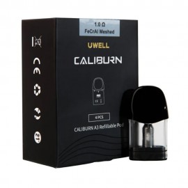 Cartucho de Substituio Uwell Caliburn A3-AK3 1.0 Ohm 4pcs