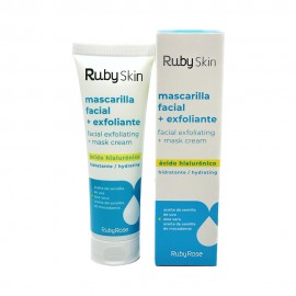 Mscara Facial + Esfoliante Ruby Skin cido Hialurnico HBF-505