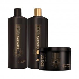 Kit Sebastian Dark Oil Shampoo 1L+ Condicionador 1L + Mscara 500ml