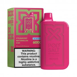 Dispositivo Descartvel Pod Salt Nexus 6000 Puffs Strawberry Watermelon Kiwi