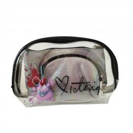 Kit de Neceser YQ Victoria Tansparente 3 em 1