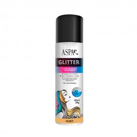 Spray Glitter para Cabelo Aspa Ouro 60ml