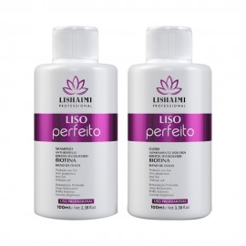 Kit Lishaimi Liso Perfeito Shampoo + Gloss 100ml