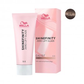 Tinte Wella Semi-Permanente Shinefinity Zero Lift Glaze 04/07 Medium Brown Natural